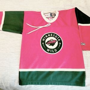 Licenced Minnesota wild youth jersey
